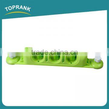 Toprank Plastic 3-Position Garage Closet Kitchen Tool Organizer Wall Mounted Mop Broom Holder Organizer With Sucker photo-2