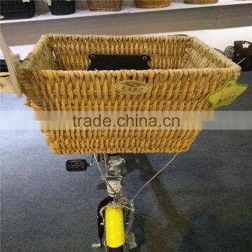 Environmental protection corn skin material cheap removable custom bike basket