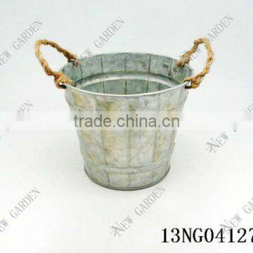 cheap nature zinc flower pots wholesale