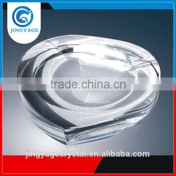 Jingyage Welcome OEM ODM welcomed design heart design k9 crystal ashtray round ashtray crystal pocket ashtray