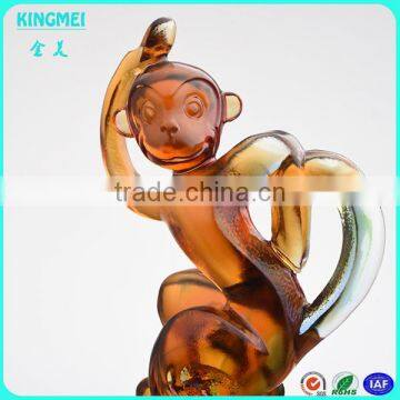 KM-XP02 Custom Crystal Glass Monkey Figurine Award as New Year Gifts for Home or Business Decoration photo-5