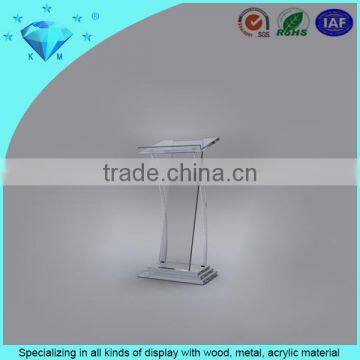 2015 Hot Sales Plexiglass Crystal Podium Clear Acrylic Wedding Led Podium photo-3