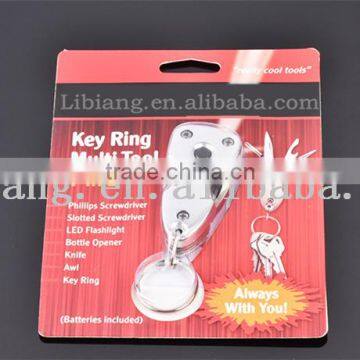 3CR13MOV Outdoor 7-in-1Portable Mini Key Ring