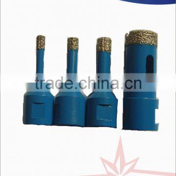 Dry/Wet drilling Vacuum brazed diamond drill for hard porcelain