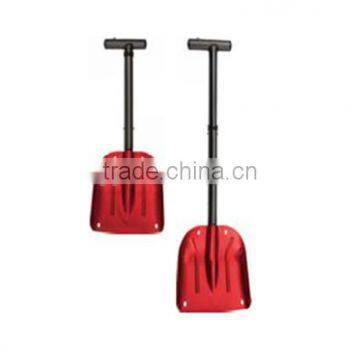 Flat Telescopic Portable Car Shovel Push Light Weight Collapsible Aluminum Snow shovel Kid's Garden Hand Tools with T Grip