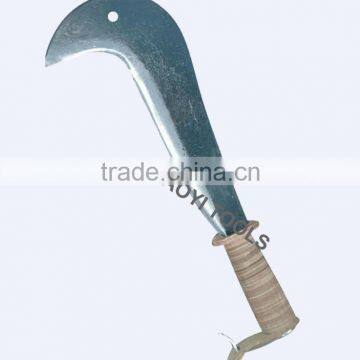 BH005 Leather Grip Forging Matchet Curve Blade Billhook photo-3