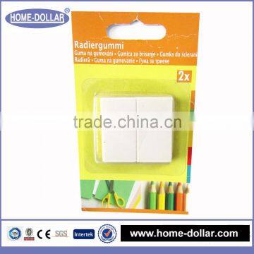 Available design rectangular natural pvc school white eraser