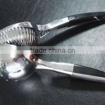 LM-106 Mirror Finish Lemon Squeezer With Rubber Soft Handle