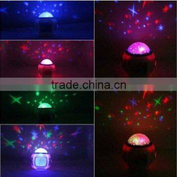 2016 New Children Room Sky Star Night Light Projector Alarm Clock With Sleeping Music and Thermometer photo-6