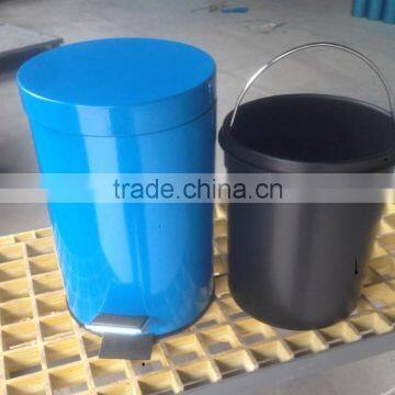 Blue Color 410# Stainless Steel Dustbin/trashcan With Good Quality