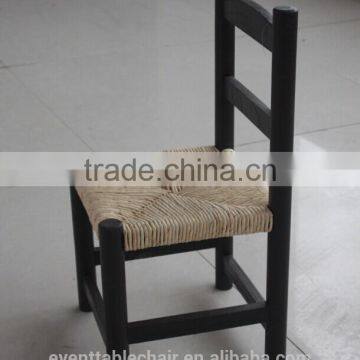 Solid Wooden Children Chair With Ratten Cushion photo-2