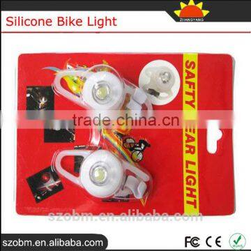 White Bicycle Headlight Silicone Bike Light For Safety Travel photo-6