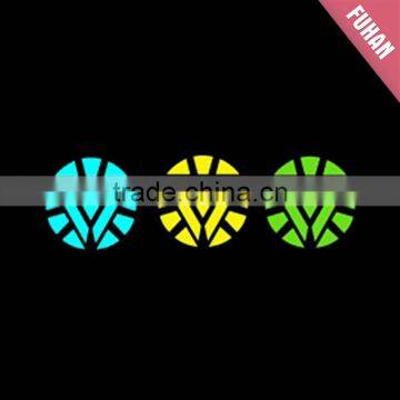 Colorful Round Night Lights Reflective Heat Transfer Label