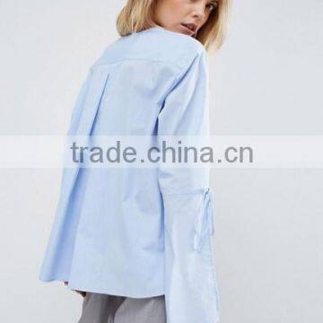 2017 New Fashion Long Sleeve Shirt Tops for Office Ladies photo-2