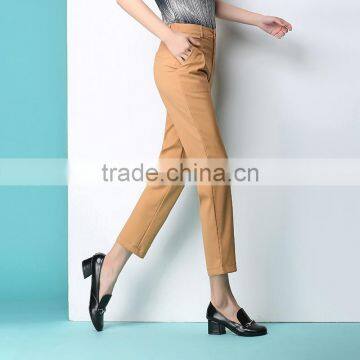 Haren Pants OL 2017 Spring Summer Radish Occupation High Waist Slim Jeans Casual Trousers Custom Made photo-2