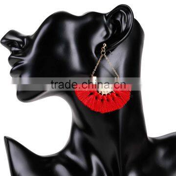 Bohemian Jewelry Colorful Tassel Charms Earrings for Women photo-5