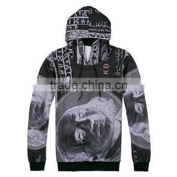 New Design 3D Dollar Sublimation Printing Hoodies Sweatshirt Mens Fleece Casual Hip Hop Hoodie Tracksuit Jogging Sport Suit photo-3