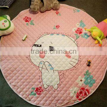 Wholesale Softy Round Shaped Baby Toy Storage Bag Baby Blanket Play Mats photo-4