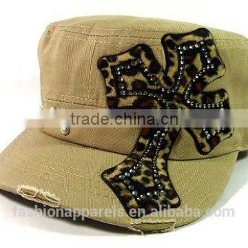 Wholesale Elegant Good Quality Leopord Khaki caps