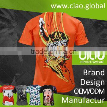 New Products 2016 Free Sample OEM Cotton Fabric Custom T-shirt photo-3