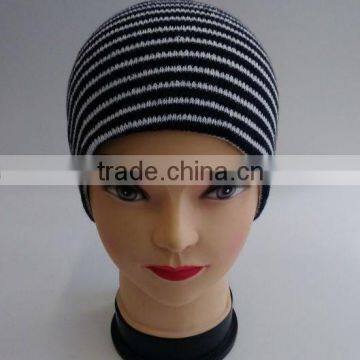 Fashion stripe beanie hat