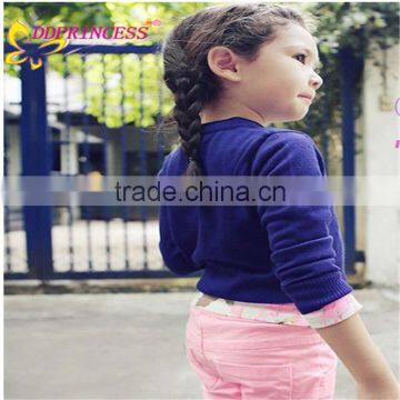 2015 children's clothing factory direct wholesale of knit sweater for young girls