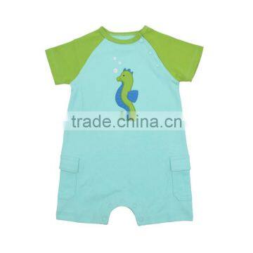 2017 New Design Baby Clothes Romper Organic Cotton Summer Baby Romper