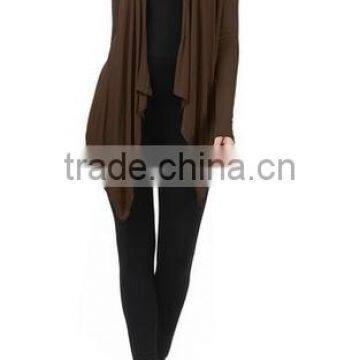 Plus Size Women Clothing Stretch Fabric Draping Long Sleeve Open Cardigan 2016 Women photo-4