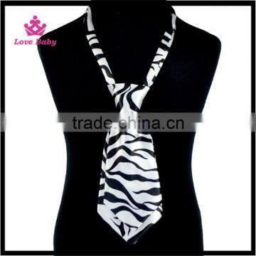 New Fashion Zebra Pints Baby Neck Tie Little Boys Silk Neck Tie Wholesale Kids Neckties