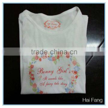 Children Girls Printting Bubble Sleeve t Shirt, Girl t Shirts Printed Designs, Fancy Girl Short Sleeve t Shirt photo-6