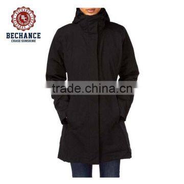 woman parka clothes with faux fur trim AD3217