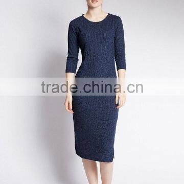 PETITE Ribbed Midi Dress