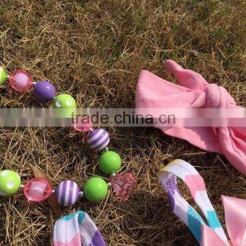 2015 Easter Romper Baby Romper With Tutu Dress Sleeveless With Matching Headband and Necklace Set photo-4