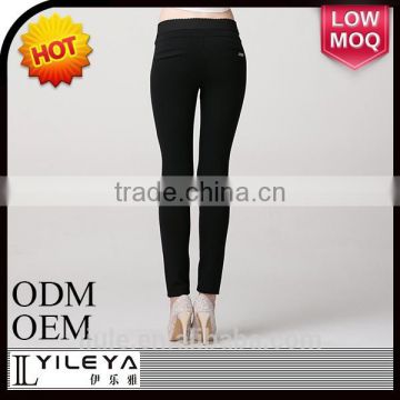 Fashionable cheap casual black women tight pants