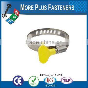 Made in Taiwan Stainless Steel Types of Hose Clamps Small Hose Clamps Butterfly Handle Type photo-3