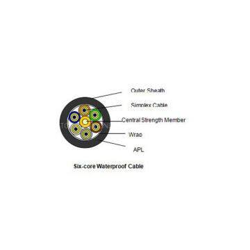 Six-core Waterproof Fiber Optic Cable