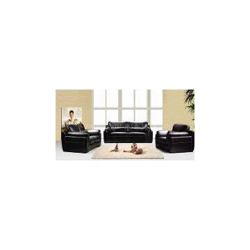 LBZ-3871# Black Leather Sectional Sofa 123 Living Room Leather Sofas