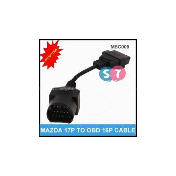 17 Pin to OBD OBDII 16 Pin Cable for Mazda Diagnostic Adapter Cable Male to Female Extension Cable