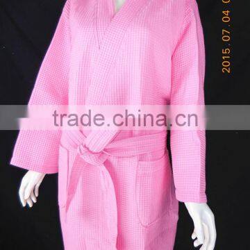 AZO free luxury hotel waffle cotton bathrobe