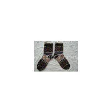 Terry Loop Womens Wool Socks Thick Warm For Autumn / Winter