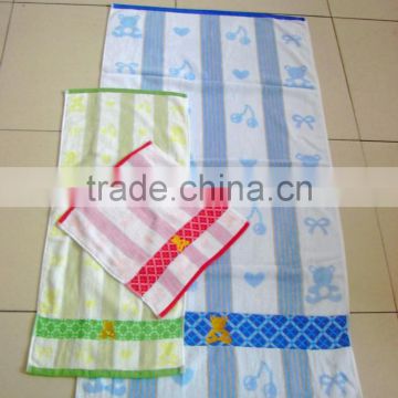 all age group and home hotel gift trip sport use custom design jacuard bath towel set