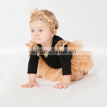 2017 new baby romper1-2 years old pettiskirt tutu sets, romper with headband with tutus ,first birthday outfit