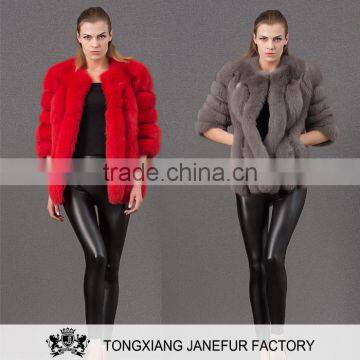 Spring Winter new fashion genuine fox fur coat for elegant women