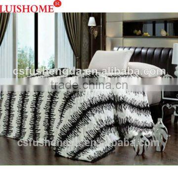 High Quality 100% polyester Faux Fur Throw Blanket