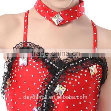 Kids Low Back Sexy Harness Dress Children Girl Ballroom Performance Latin Dance Dress photo-4