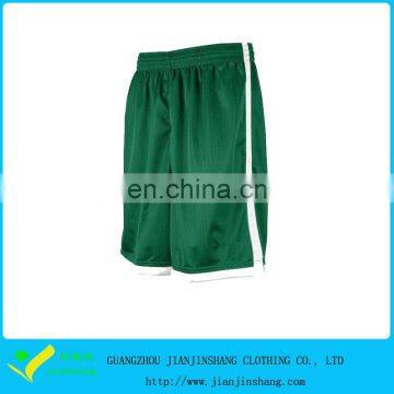 100% Polyester Dri Fit Mesh Contrast White Pipping Basketball Shorts