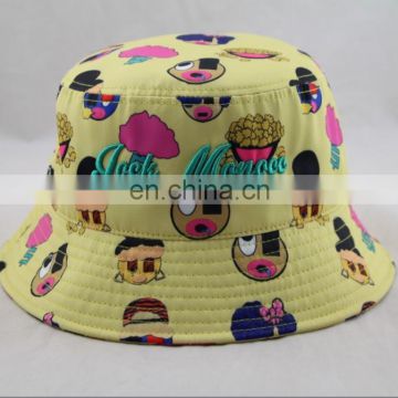 Hot sale custom floral fashion print bucket hat