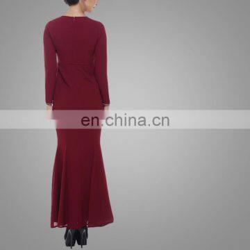 Malaysia Beautiful Traditional Dress Embroidered Design With High Quality Baju Kurung For Women Muslim Long Dress photo-2