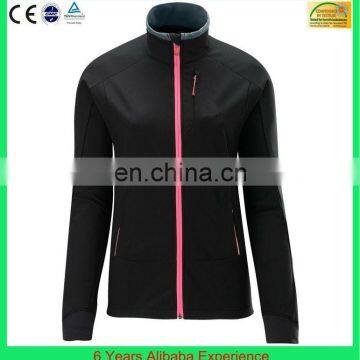 Custom Winter Jacket Women, Solid Black Fashion Woman Waterproof Softshell jacket(6 Years  Service)