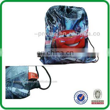 Polyester clear drawstring backpack durable drawstring bags